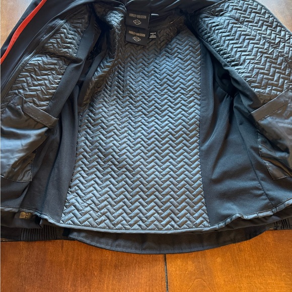 Harley-Davidson Women’s 3 in 1 Black and Orange Jacket - Picture 7 of 11